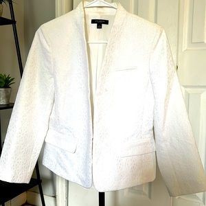 Ann Taylor Womens White Blazer